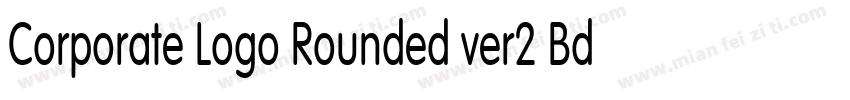 Corporate Logo Rounded ver2 Bd字体转换